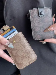 Elegant Women's Slim Card Holder, Compact High-End Design, Anti-Magnetic Card Case, New Fashionable Business Accessory, Stylish and Practical
