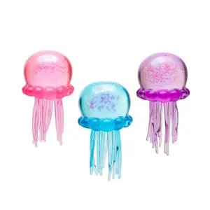 Soft Gel Filled Sensory Squeeze Toy, Stretchy Elastic Squishy Stress Relief Ball, Calming Anxiety Reducing Hand Fidget, Cute Relaxing Jelly Texture, Fun Portable Handheld Squeeze Toy Gift for All Ages