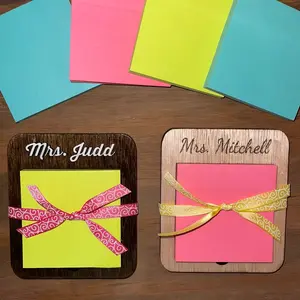 Personalized Sticky Note Holder