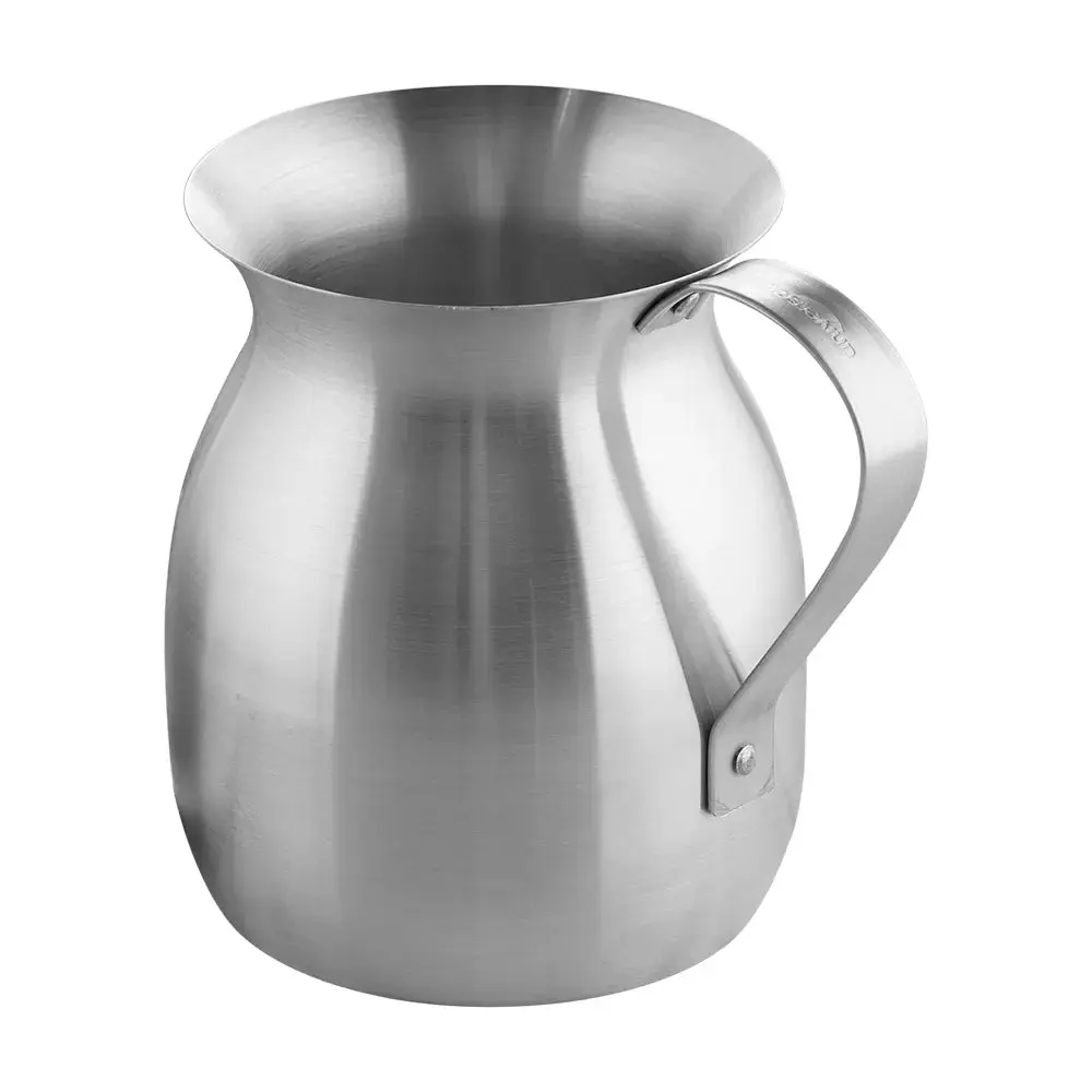 Classic Lightweight Universal Aluminum Chocolatera - 2L (67.6 fl oz) Stovetop Authentic Traditional Colombian Hot Chocolate Pot for Frothing with Molinillo & Rich Foam Texture