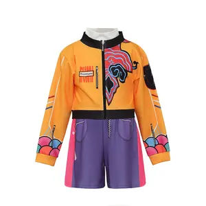 3-12Y Yellow 3Piece Set 01 Cartoon Cosplay Costume Fancy Carnival Kids Clothes Performance Princess Theme Party Holiday Girls Ball Gown Children Cocktail Dress