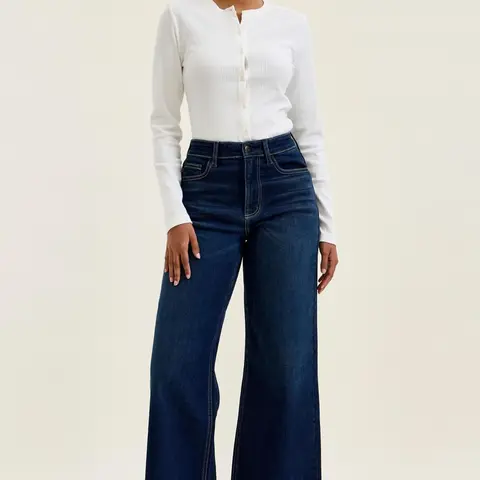 Ciana Judy Blue Retro Wide Leg Jean