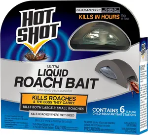 Ultra Liquid Roach Bait 6 Count, Kills In Hours, 1 Pack