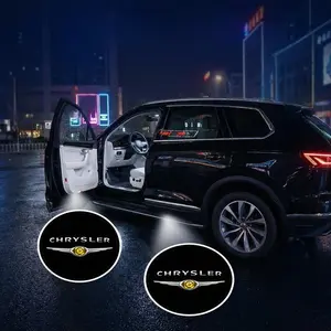 2/4pcs Chrysler Camry Door Projection Light/laser Lamp/new Welcome Light/modified Decoration Floor Lamp Led Step Lights (batteries Not Included)