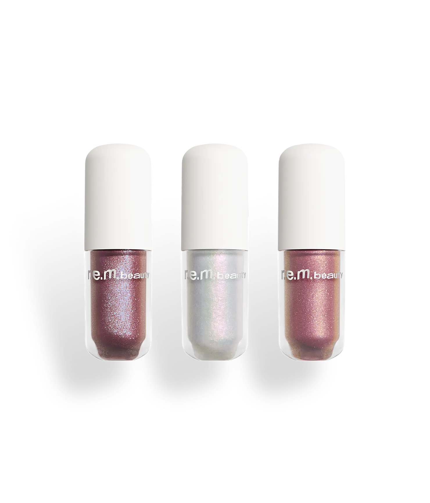 r.e.m. beauty by Ariana Grande starlet rosebud trio - lustrous liquid eyeshadows - highly pigmented, shimmering tones, clean formula with vitamin e, long-wearing and waterproof