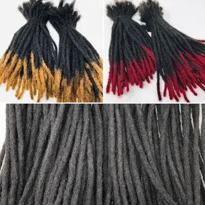 Real Human Hair Dreadlocks Extensions Handmade Medium 1/4" Width Pencil Sized Various Lengths With or Without Blonde or Red Tips - 50 LOCS