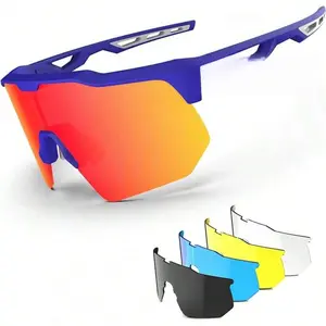 Polarized Sports Men Women Youth Baseball Cycling Running Softball Biking Glasses 5 Lenses
