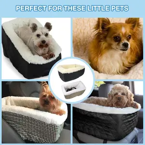 Pet Car Mat, Waterproof Dual-Layer Thickened Car Organizer Bag, Portable Small Dog Storage, Vehicle Accessories, Easy to Carry