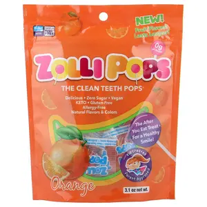 Zollipops The Clean Teeth Pops®, Orange, 3.1 oz