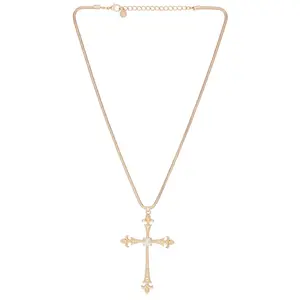 8 Other Reasons Eternal Cross Pendant Necklace in Gold