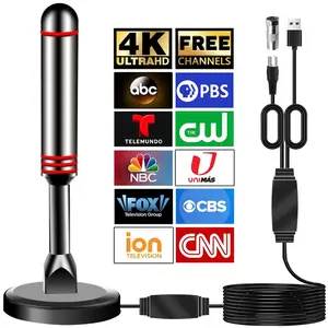 2026 TV Signal Receiving Antenna - DVB-T, DTMB, 4K/1080P/HDR, Compatible with VHF/UHF Bands, Dual Amplifier - USB Powered, Easy Installation, No Monthly Fees Television Stand Hdmi Cable Local Magnetic