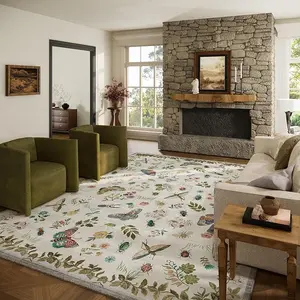Palohom Machine Washable  for Living Room Non Slip Low Pile Soft Bedroom  Carpet Non Shedding Lightweight Faux Wool Area  for Entryway Dining Room  Runners for Hallway Kitchen Nrsery Stain Resistant Easy Care Indoor Home Decor casual rug