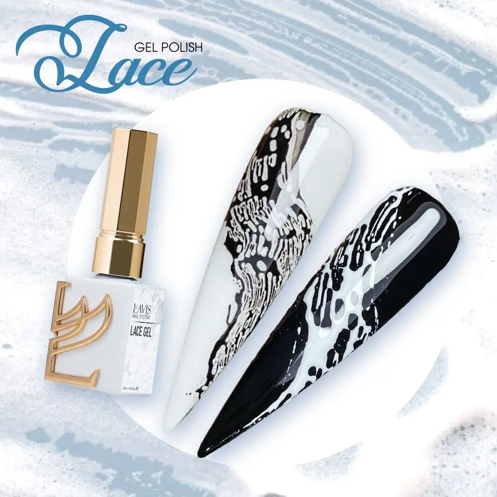 Lavis Lace Gel 0.5oz — Lace Pattern Gel Effect