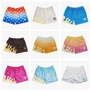 Baseball Lifestyle Ice Cream Drip Mesh Shorts - Unisex Gym Shorts for Youth & Adults - Lightweight Breathable Polyester - Adjustable Waistband & Side Pockets - Bold Colors & Playful Patterns