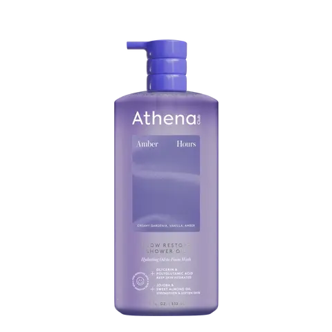 Amber Hours - Athena Club | Glow Restore Shower Oil | Oil-to-Foam Wash | Powered by Glycerin