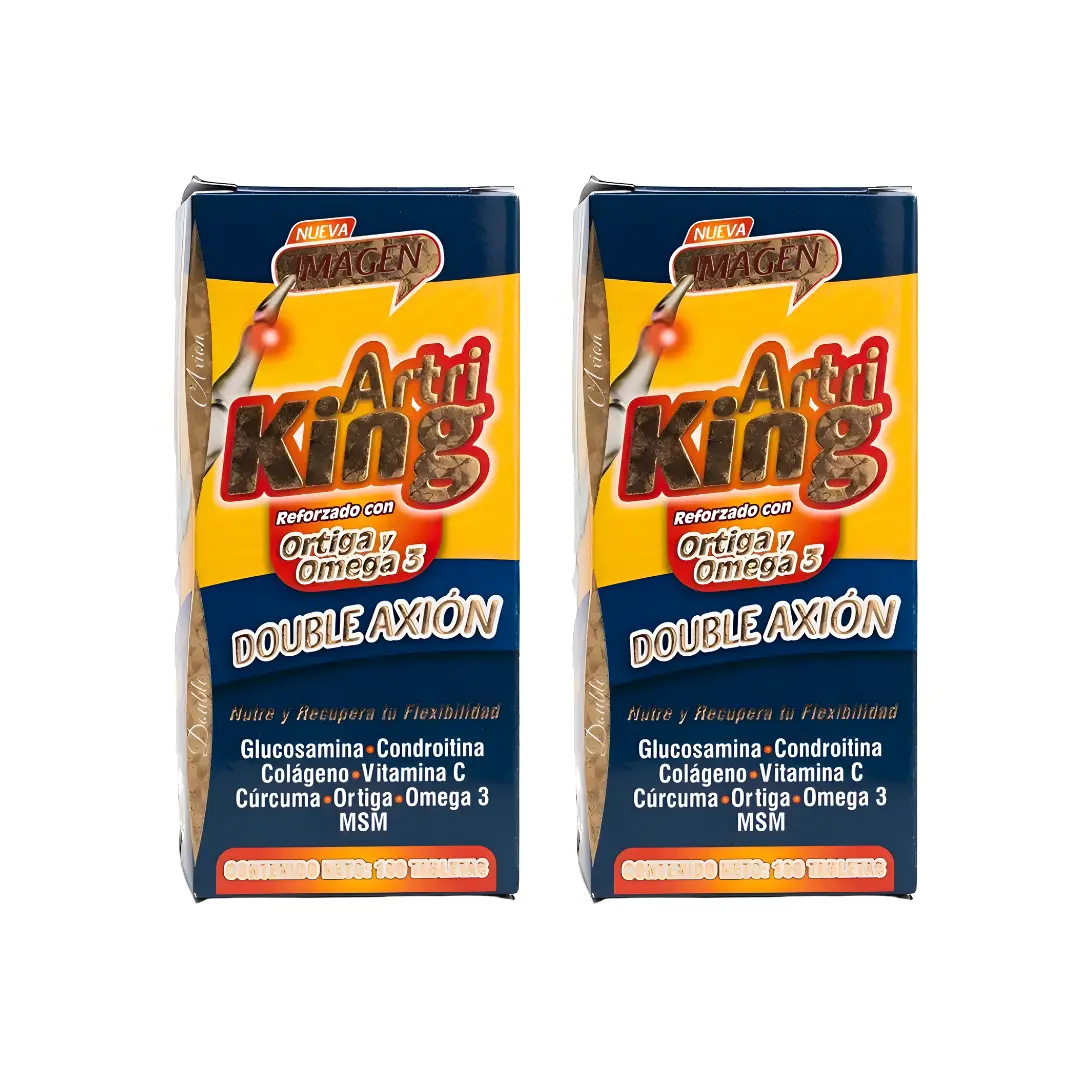 Artriking Omega 3 - 100caps DOUBLE AXION | Colageno Vitamina C Cúrcuma Omega