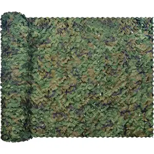 Camo Netting Camouflage Net, Bulk Roll Sunshade Mesh Nets for Hunting Blind Shooting Military Theme Party Decorations