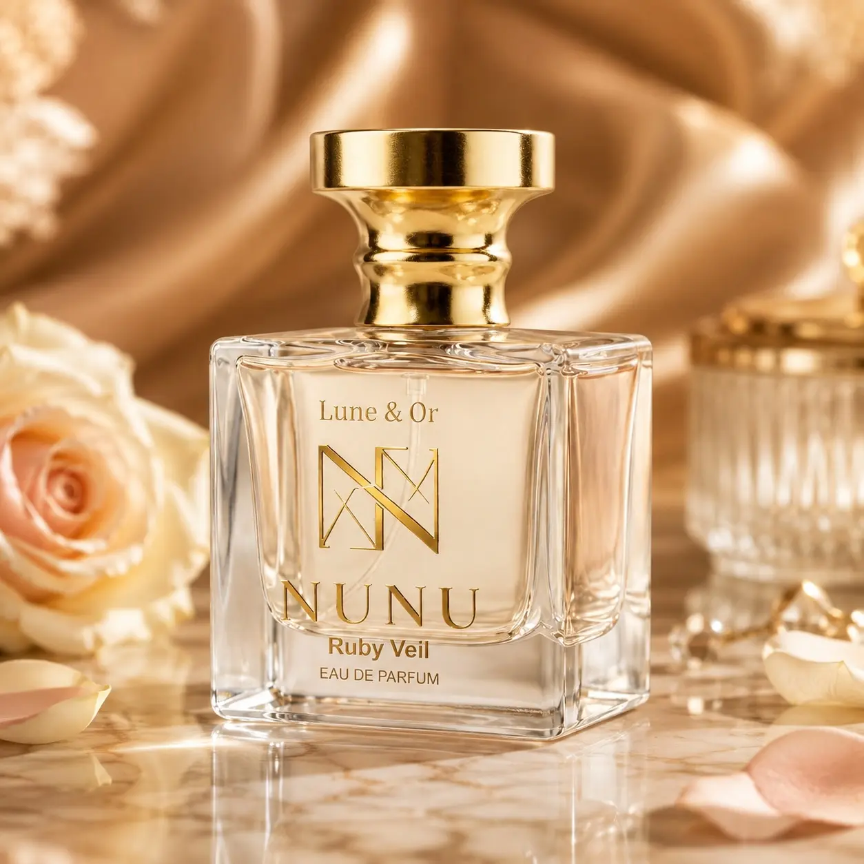 NUNU PARFUM Ruby Veil Eau de Parfum for Men & Women | Warm Amber Unisex Fragrance | 30ml & 50ml