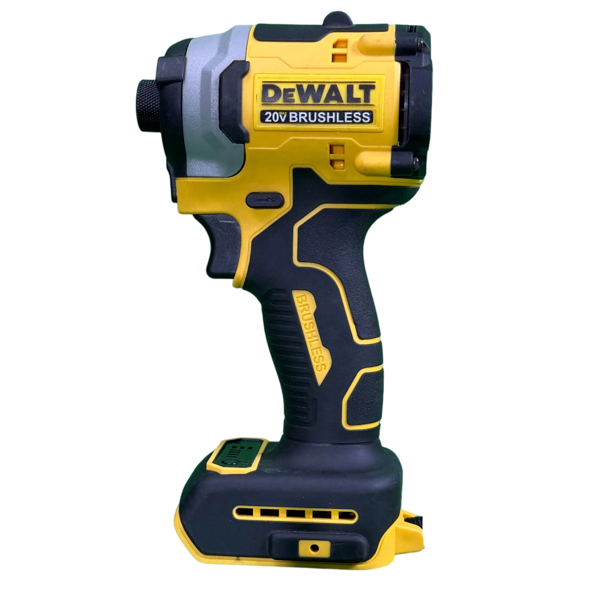DEWALT 20V Brushless Compact Cordless Drill-Driver Kit (DCF850) - 6.0Ah Battery, Charger, Belt Clip Included, 3-Speed Control, Precision Drive, LED Light, Screw Gun for Cabinet Screw Installation, Metal Stud Framing