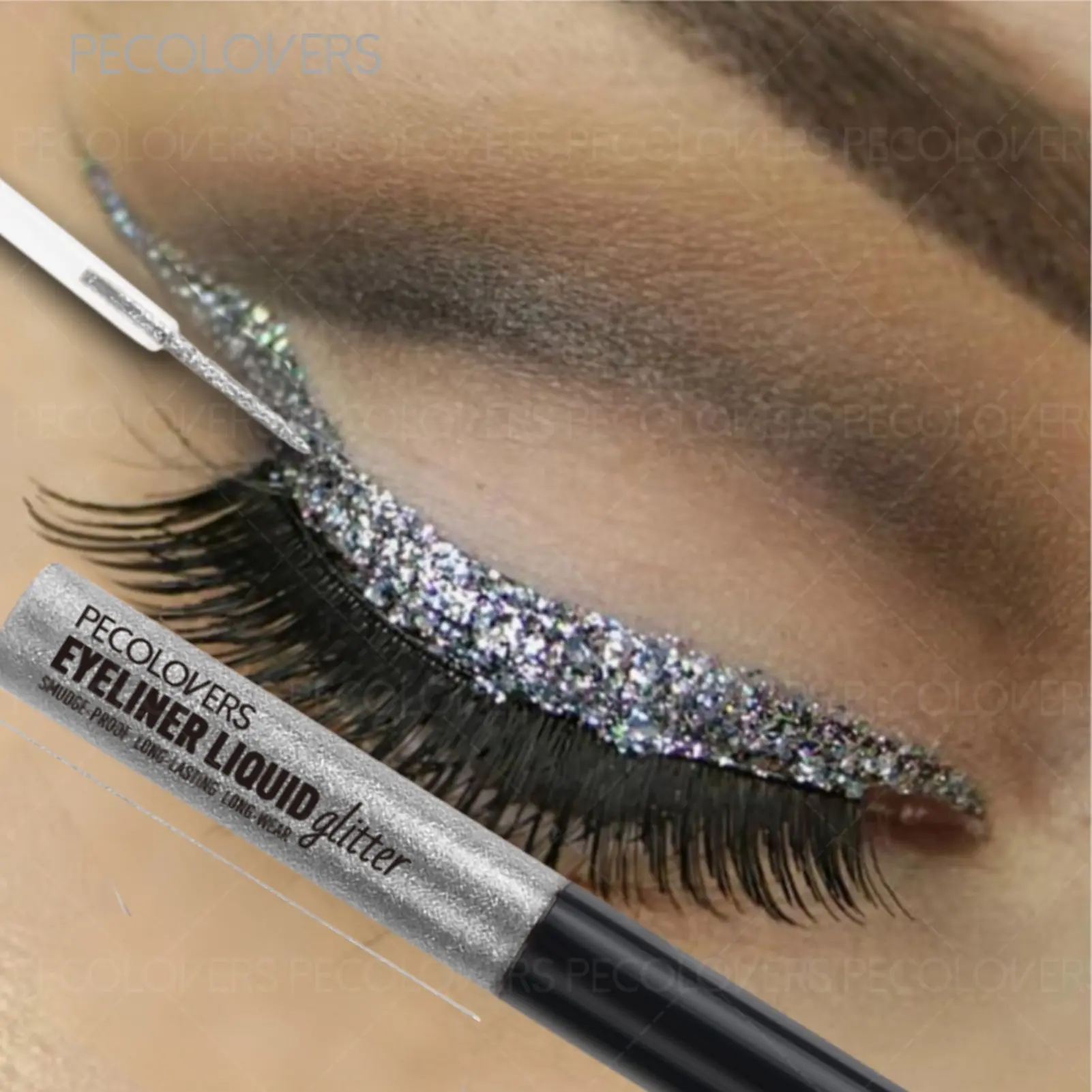 1PC Eyeliner Liquid Eyeliner Pen Colorful Shiny Pearlescent Color Sequins Sparkling Diamond Eye Shadow High Saturation High Pigmented Metallic Eye Shadow Eyeliner Pen Cosmetic Makeup Eyeshadow Sparkly Glitter Cosmetic