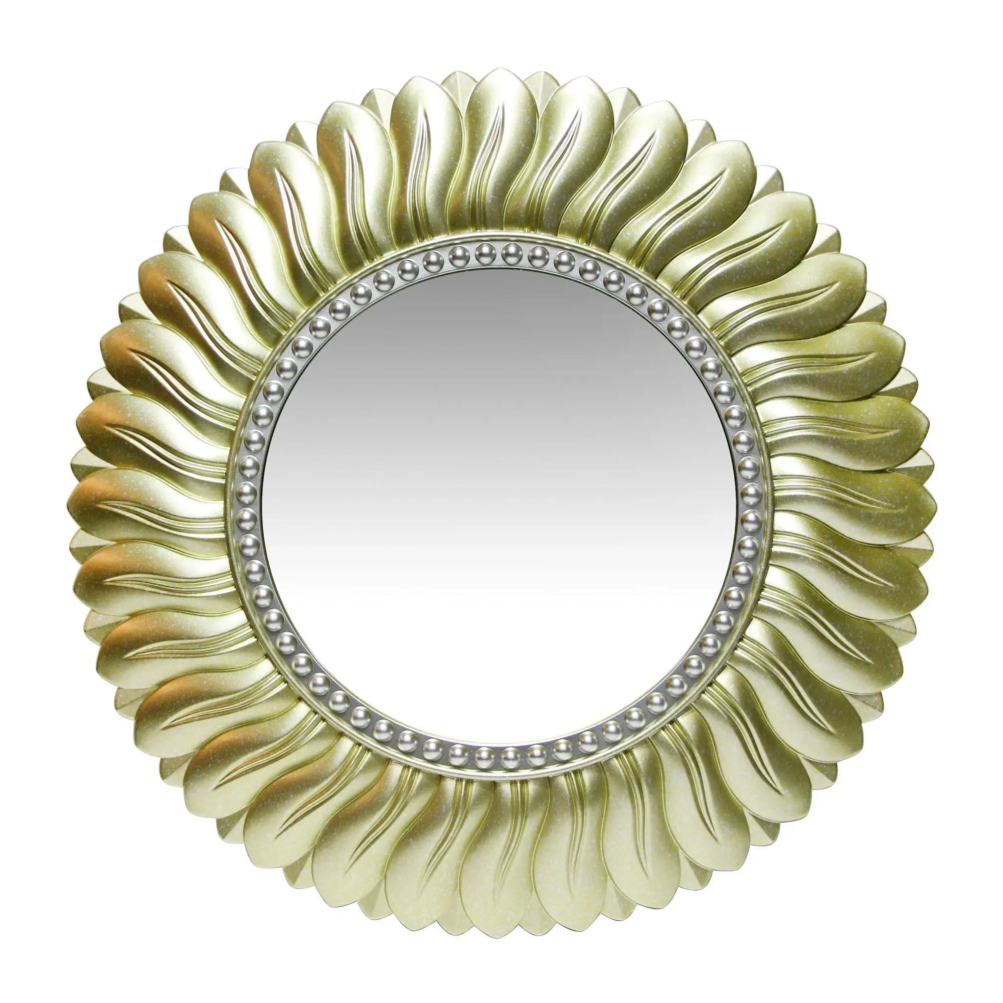 Infinity Instruments 21.5" Round Wall Mirror, Gold