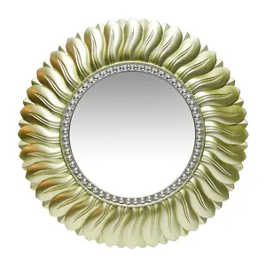 Infinity Instruments 21.5" Round Wall Mirror, Gold Infinity Instruments 21.5" Round Wall Mirror, Gold