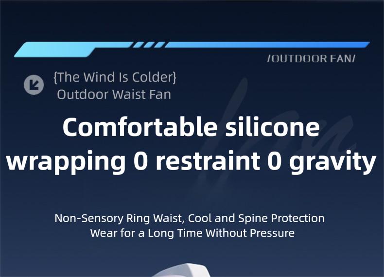 HOOYS Personal Waist Portable Rechargeable Fan, 6000mAh Battery Power bank, 5 Speeds 5300RPM Airflow, LED Light, Wearable Belt Fan for Outdoor, Jobsite, Farms, Traveling, Fishing HOOYS Personal Waist Portable Rechargeable Fan, 6000mAh Battery Power bank, 5 Speeds 5300RPM Airflow, LED Light, Wearable Belt Fan for Outdoor, Jobsite, Farms, Traveling, Fishing