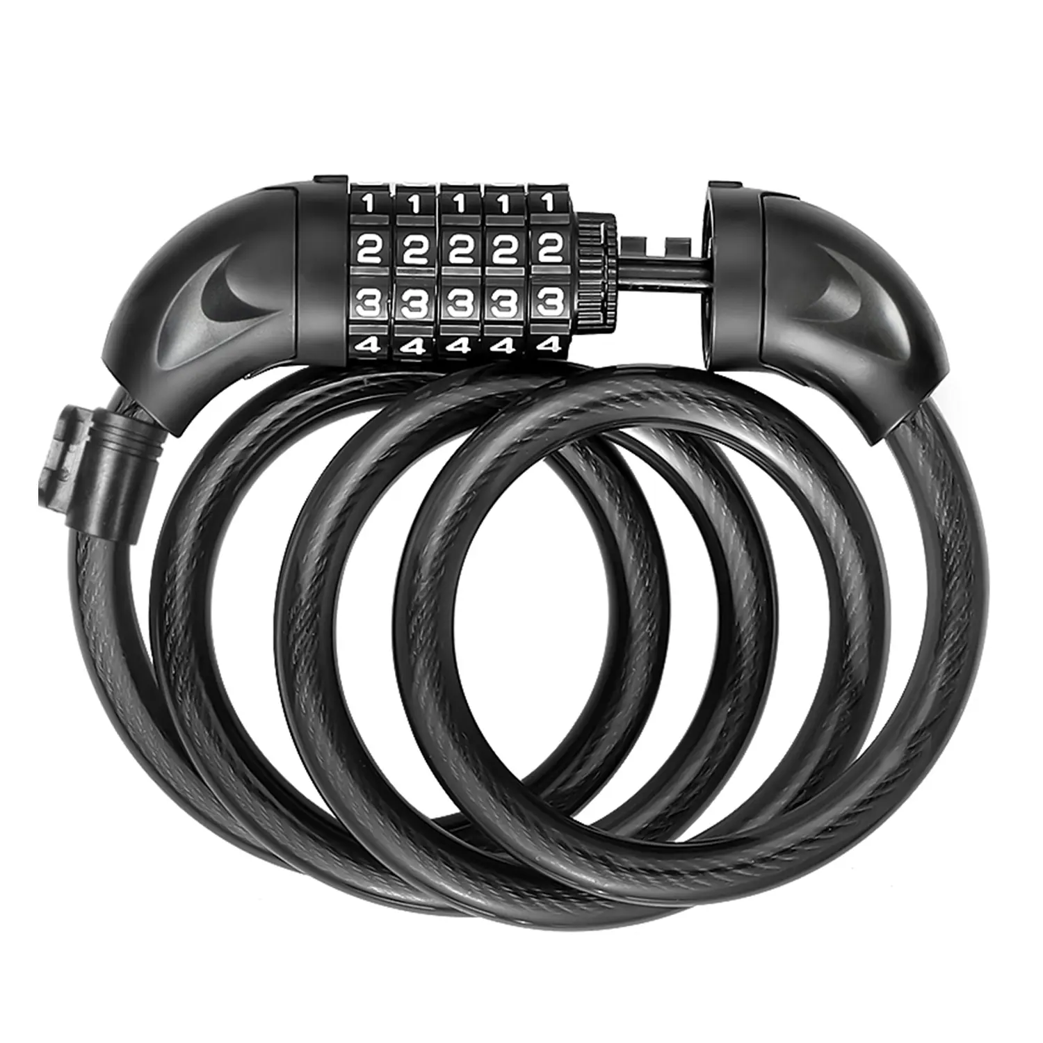 Bicycle password lock mountain bike convenient chain steel cable electric bike lock