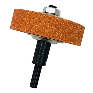 3'' Rotary Grinding Stone, 3/8'' Arbor Abarsive Stone Mounted Grinding Wheel with Connecting Rods for Bench Grinder, Table Grinder, Drill