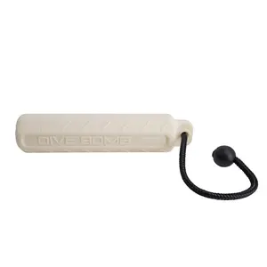 Dive Bomb Industries Standard Dog Bumpers - 11" x 2.5" with Rope Grip, Aqua Valve Adjustability, and Multiple Color Options for Training and Retrieval