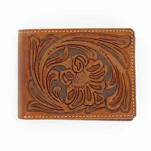 Nocona Men's Floral Embossed Bifold Wallet N5490608