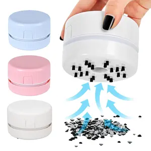 Mini Table Desktop Sweeper Organizer Clean Art Beads Crumb Diamond Painting Tool Drill Quicker Picker for Spilled Diamonds 5d Painting Accessories Vacuum Cleaner