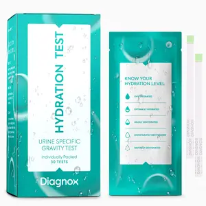 Diagnox Hydration Urine Test - Check Five Levels of Body Hydration and Dehydration - 30 Self Tests