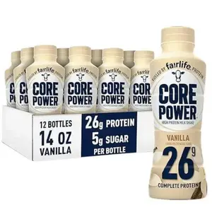 Fairlife Core Power Protein Shake Vanilla 26g Bottle 14oz 12 Pack - Energizing Drink with Protein for Daily Focused Energy - Beverage Sport