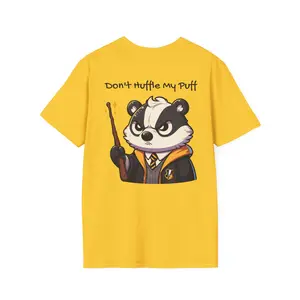 Hufflepuff  House T-Shirt, Don't Huffle My Puff Funny Quote, Wizarding World Tee, Hogwarts House Shirt, Magical School Apparel, Wizard Gift, Harry