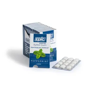 Epic Xylitol Gum, Twelve 12-piece packs (144 pieces total)