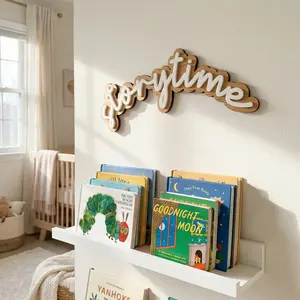 Storytime Wood Sign, Library Sign, Book Corner, Book Nook Sign, Childrens Room Decor, Nursery Wall Art, Hanging Plaque, Wooden Decor, Home Decor Products