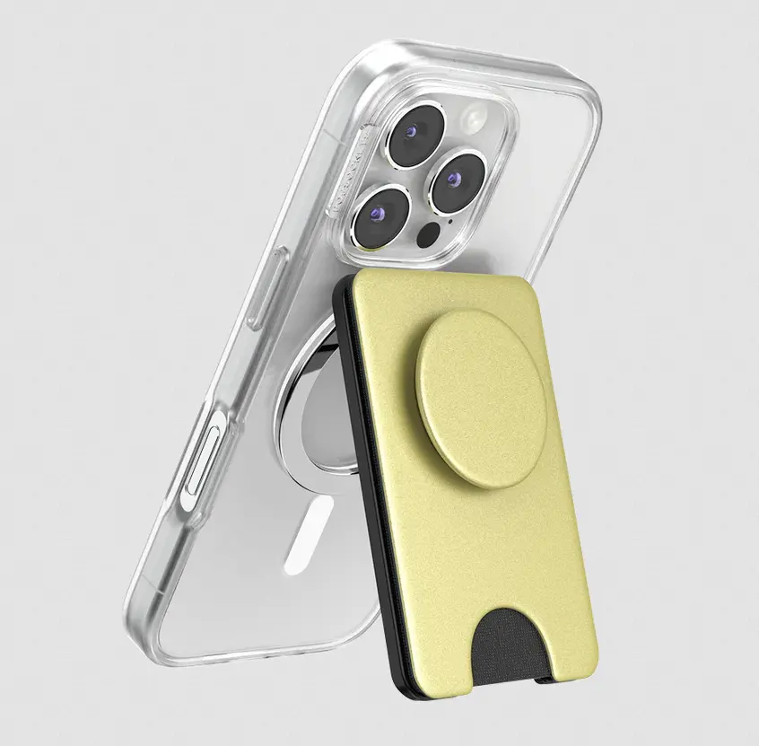 popsockets Painted Gold  MagSafe Kick-Out PopWallet+ & Stand