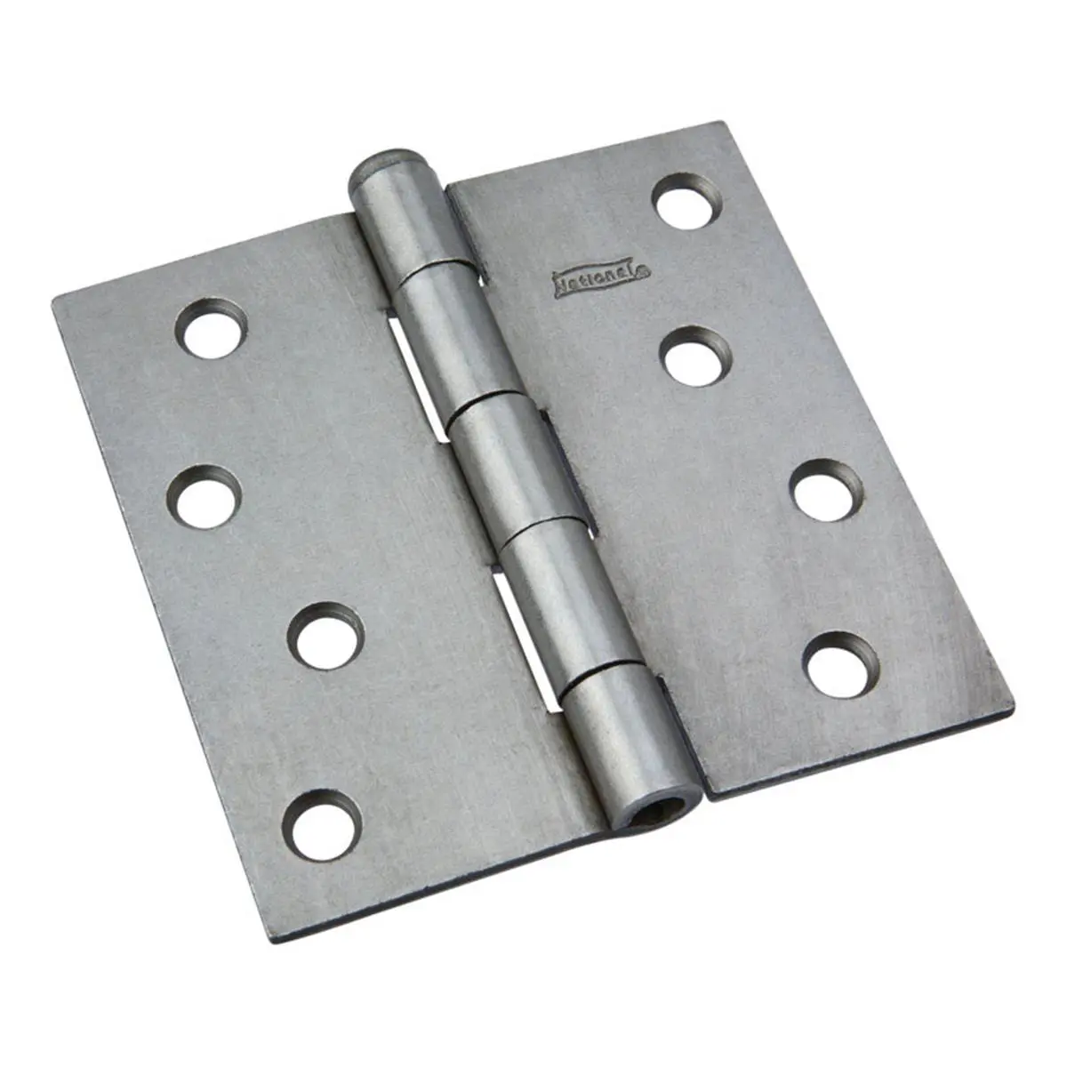 National 4 in. Stainless Steel Broad Door Hinges - High-Quality, Durable Construction for Home, Commercial, and Industrial Use