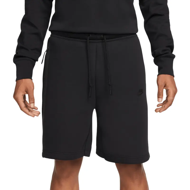 Men's Nike Sportswear Tech Fleece Athletic Drawstring Waist Shorts - Male Workout Bottoms with Taped Pockets, Sporty Chic Sports & Outdoor Clothing, Cotton Blend, Above-Knee, Streetwear, Lightweight Fleece Keeps You Agile, Soft Fleece, Gentle On Skin