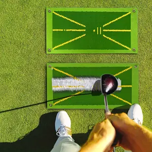 Golf Swing Training Tool Set, Golf Accessories, Includes Impact Pad, Golf Impact Mat, Four Tees, Hook, Magic Clip, 3 Balls, Indoor Outdoor Use, Perfect Gift