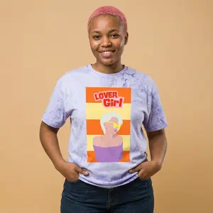 Retro Lover Girl Graphic T-Shirt | 70s Pop Art Portrait