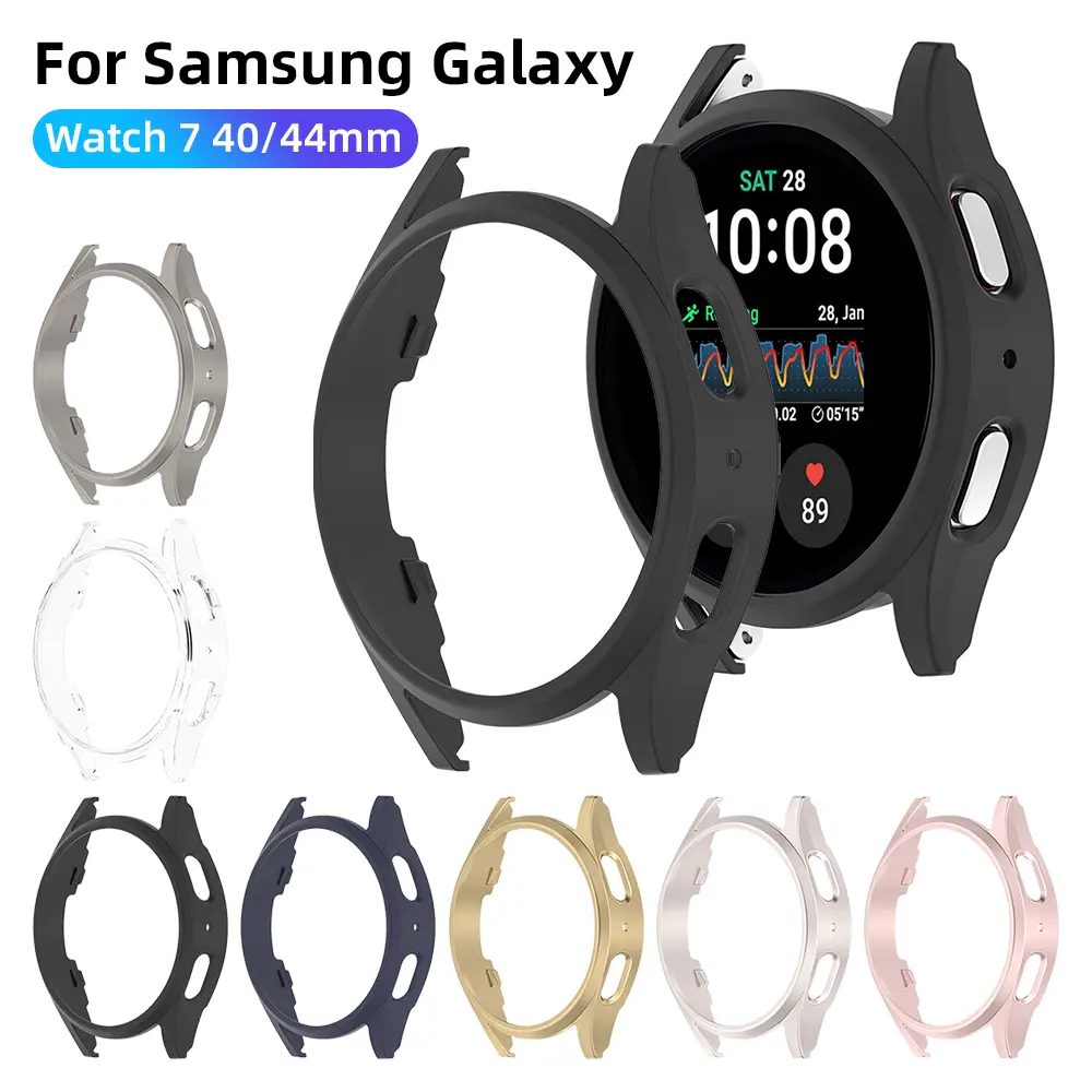 Protection Cover for Samsung Galaxy Watch 7 44mm 40mm Bumper S Protective Case for Samsung Watch7 Smartwatch Accessories