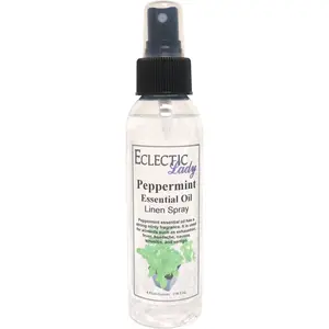 Peppermint Essential Oil Linen and Sheet Spray - No Artificial Colors, Parabens, or Preservatives - Long-Lasting Scent for Bed, Fabric & Pillow
