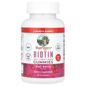 MaryRuth's Biotin Gummies, Goji Berry, 60 Gummies