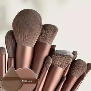 15pcs Professional Makeup Brush Set with Soft Nylon Bristles, ABS Plastic Wands, Ideal for Eyeshadow, Foundation, Blush, and Cosmetics, All Skin Types, Essential for Women'S Beauty Routine