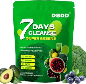 DSDD 7 Days Cleanse Super Greens + Moringa 3 In 1 Powder for Optimum Digestion & Nutrient Absorption - FathersDayGift