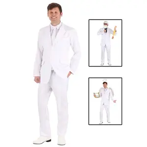 Men's White Suit Costume