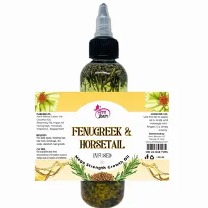 Mega Strength Fenugreek & Horsetail Infused Hair Growth Oil - 4oz