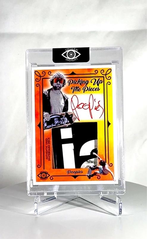 Sean “Poopies” McInerney - AUTOGRAPHED Skateboard Deck Relic Collectible Trading Card
